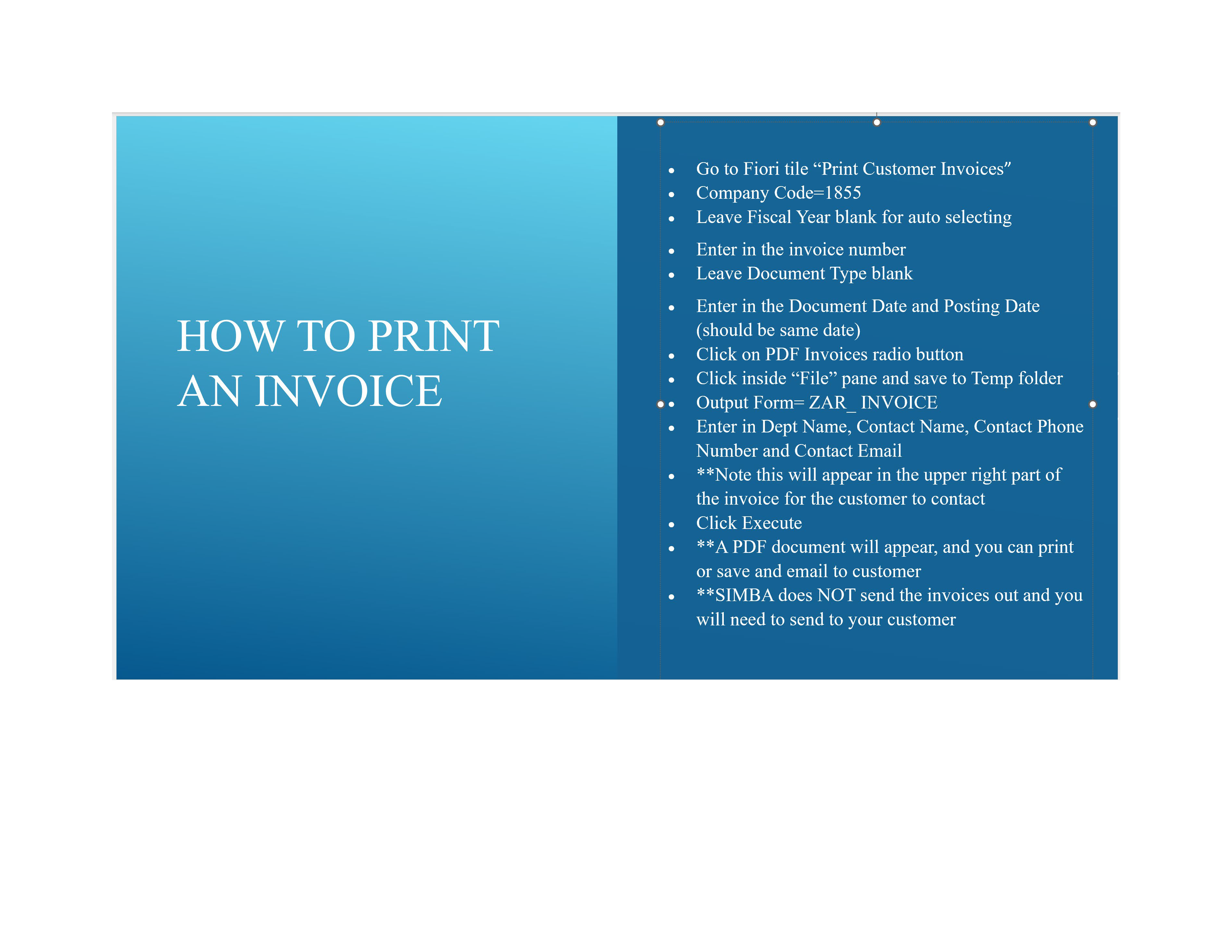 Image of Print An Invoice PowerPoint Slide