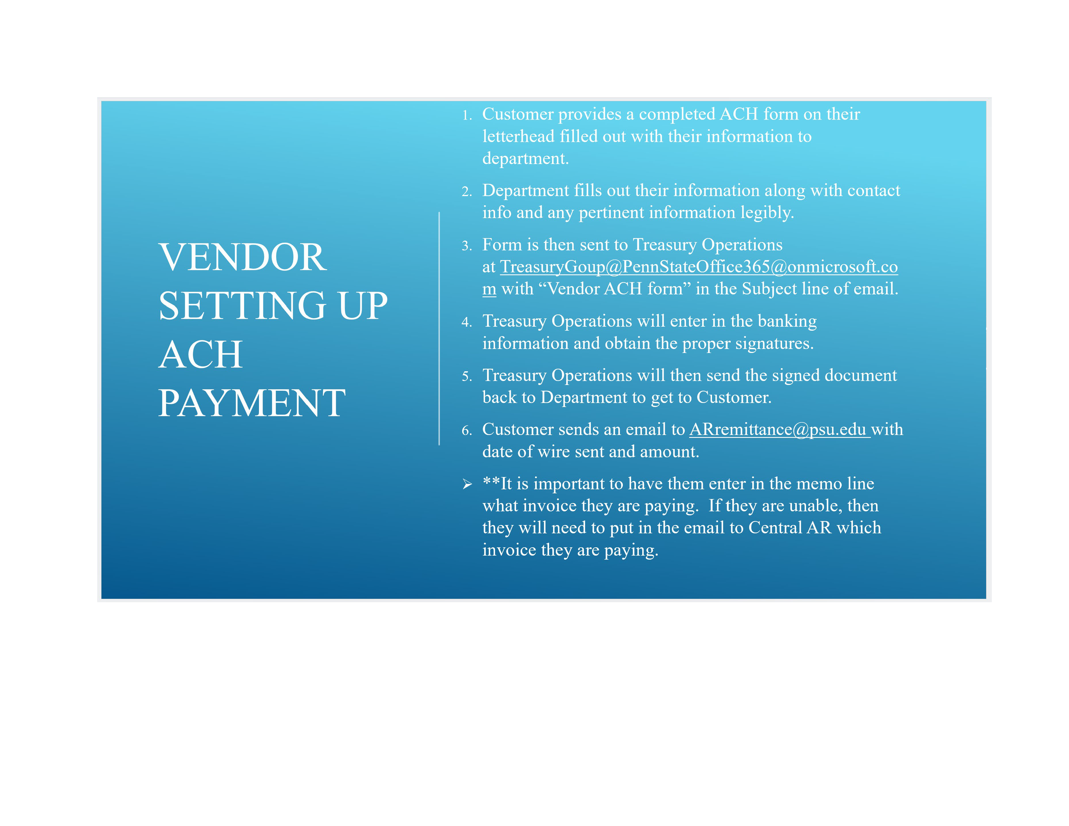 Image of Vendor Setting Up ACH Payment PowerPoint Slide